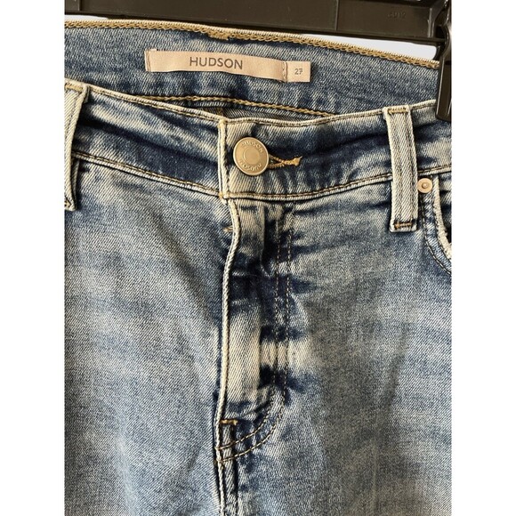 Hudson Lana Slim Boyfriend Rolled Cuff Ankle Jeans Denim Women’s Size 27 NWT - Picture 6 of 10